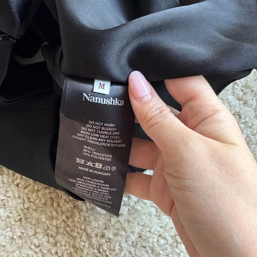 NWT PETRA Sleeveless Draped Slip Satin Top - Picture 4 of 4